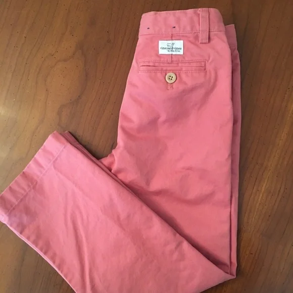 Vineyard Vines salmon colored slacks - Picture 4 of 5